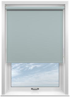 Trinity (Blackout), Baby Blue - Motorised Roller Blind